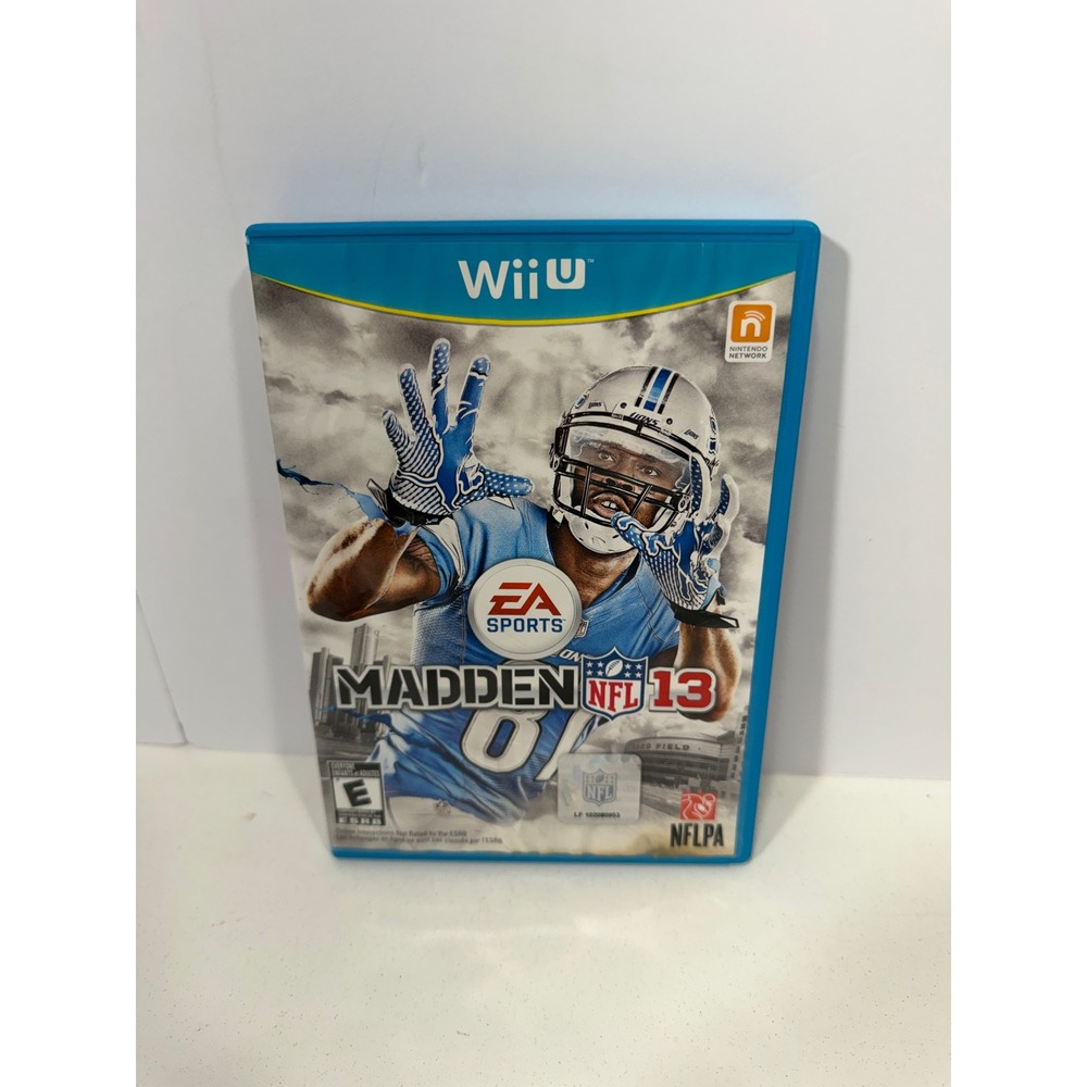 Madden NFL 13 Nintendo Wii U EA Sports Football Game Complete with Manual
